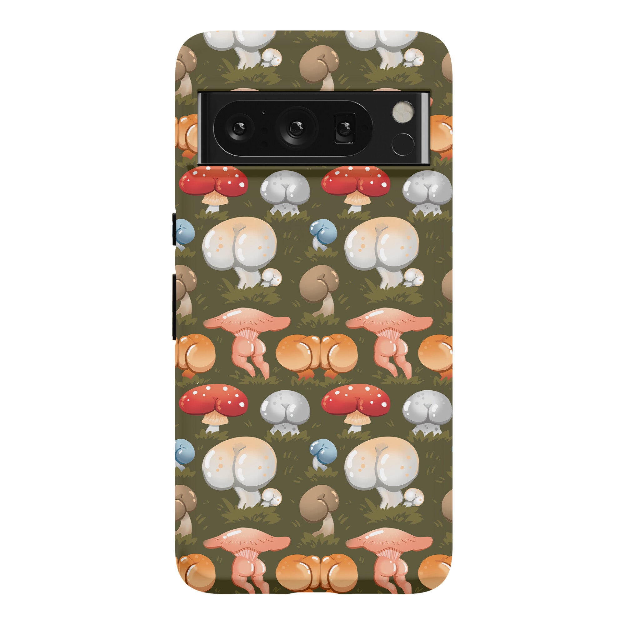 Butt Mushroom Pattern Phone Case