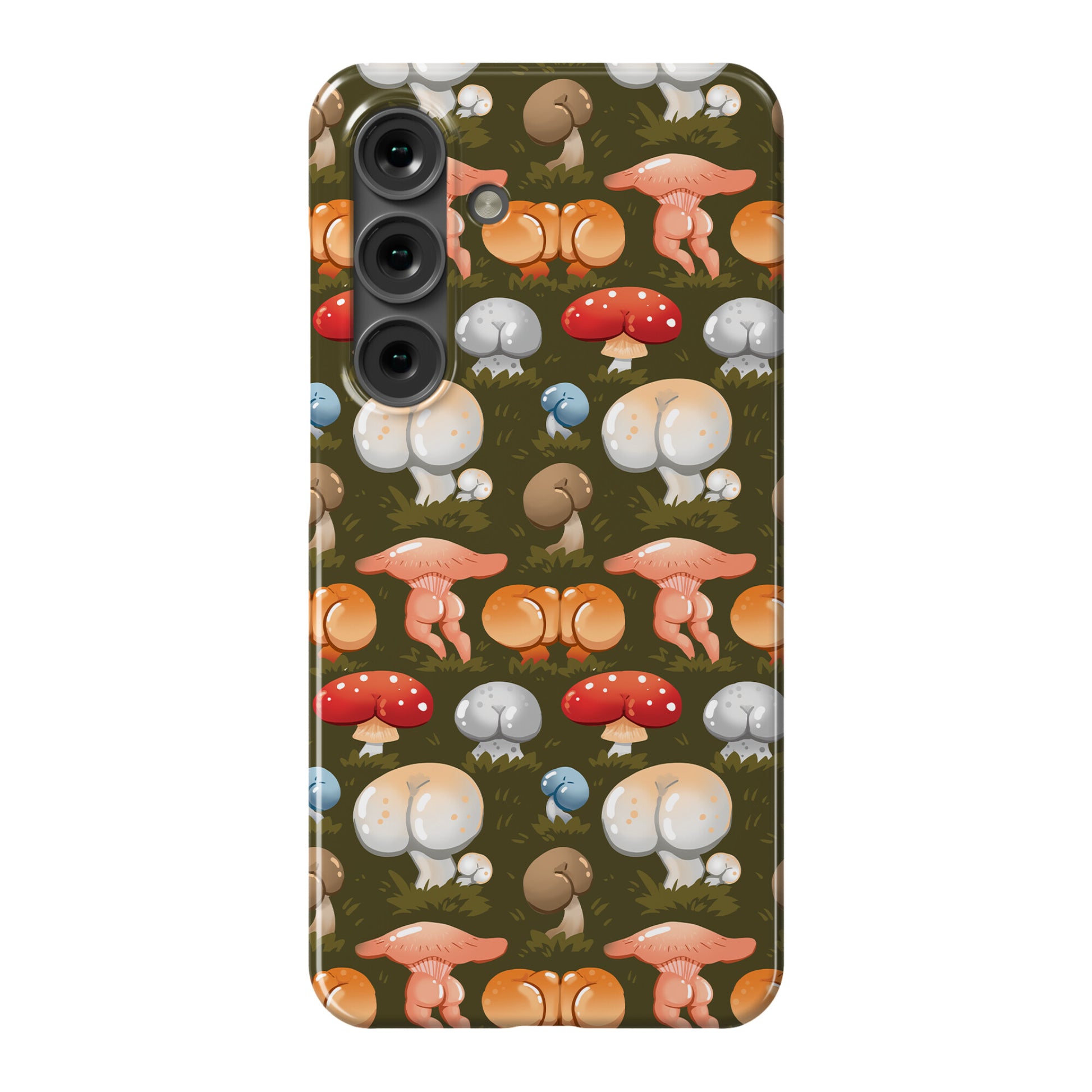 Butt Mushroom Pattern Phone Case