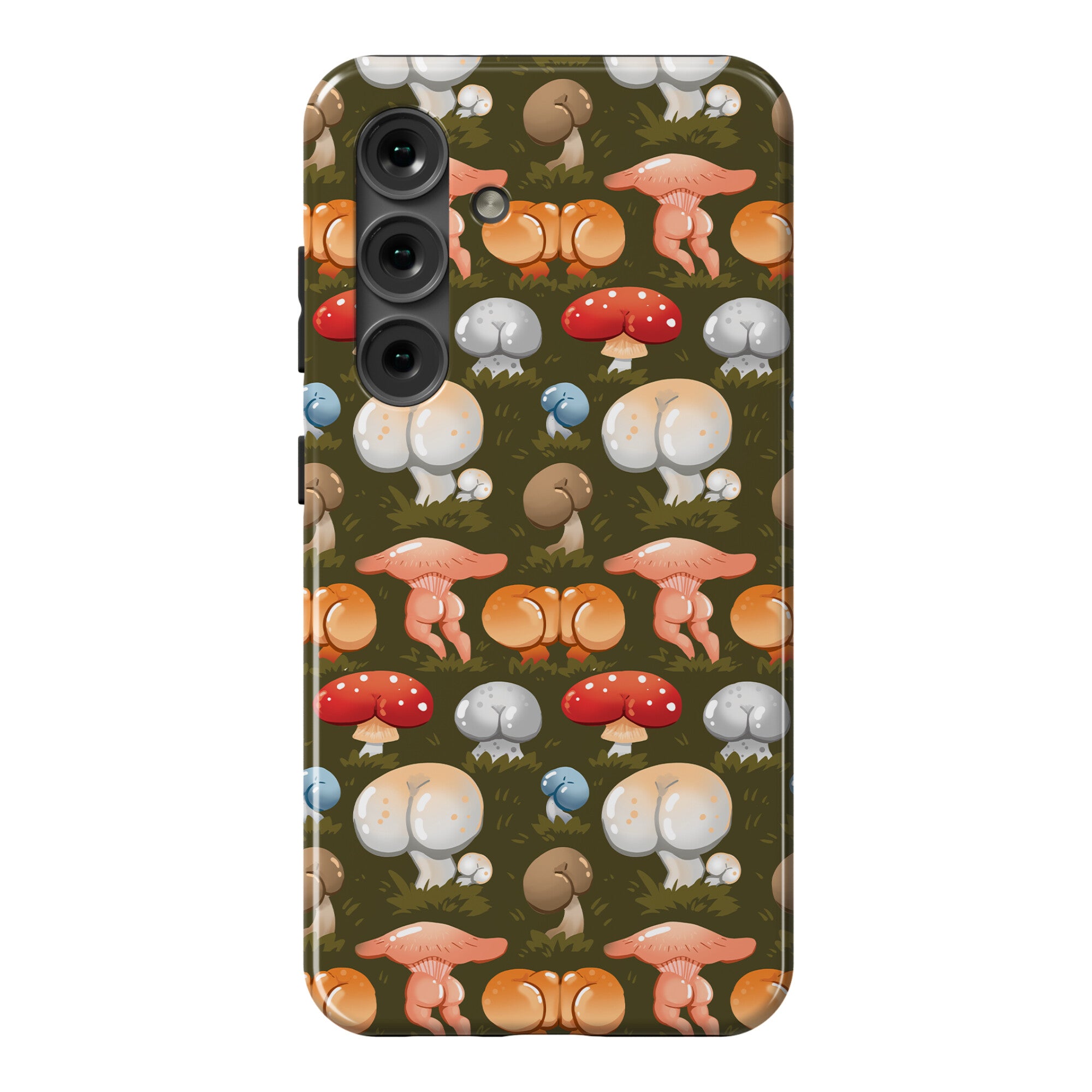 Butt Mushroom Pattern Phone Case
