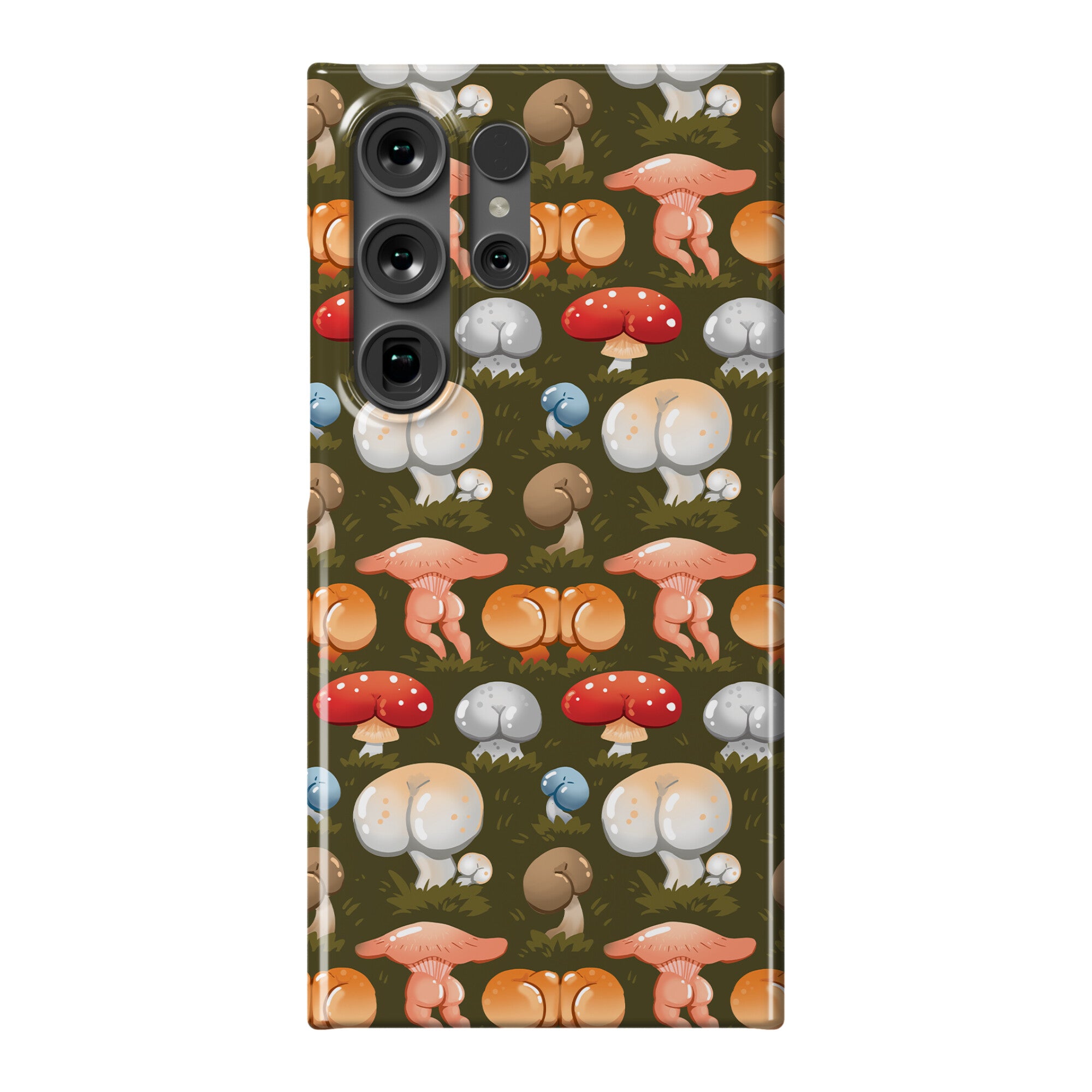 Butt Mushroom Pattern Phone Case