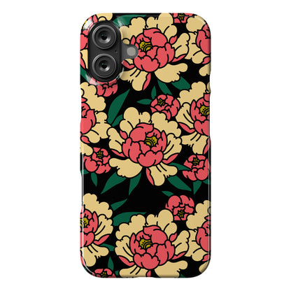 Traditional Tattoo Peony Red Phone Case