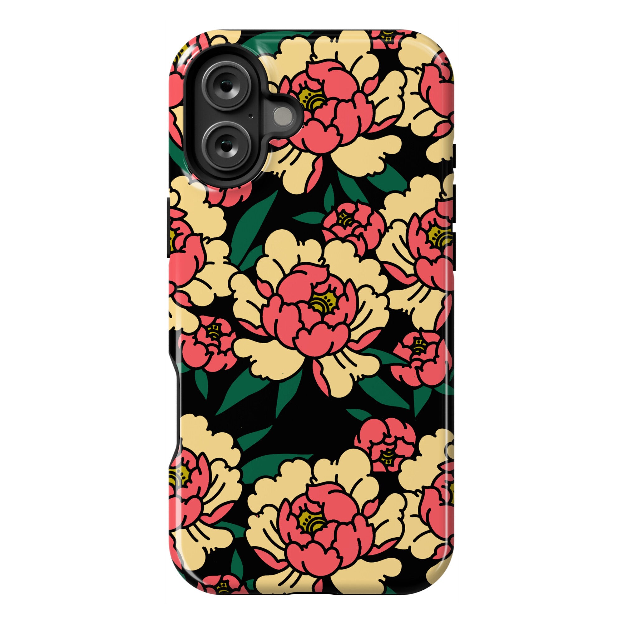 Traditional Tattoo Peony Red Phone Case