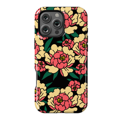 Traditional Tattoo Peony Red Phone Case