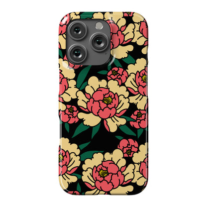 Traditional Tattoo Peony Red Phone Case