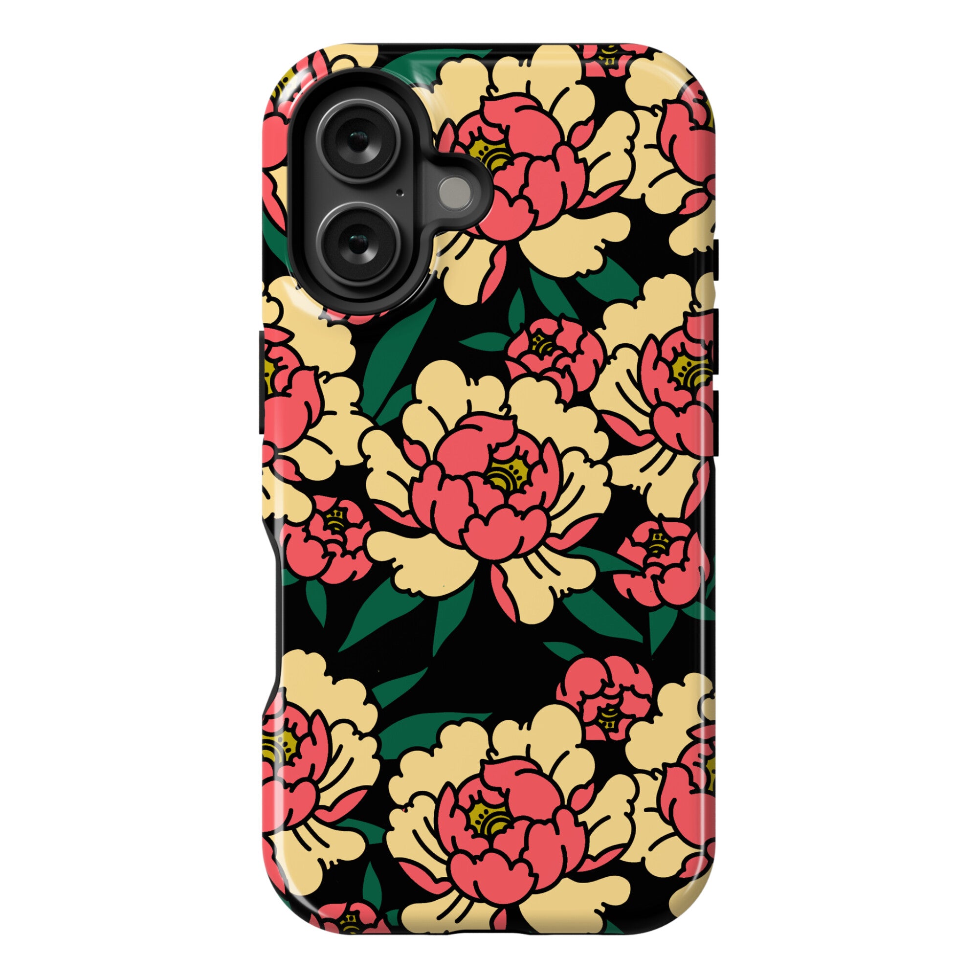 Traditional Tattoo Peony Red Phone Case