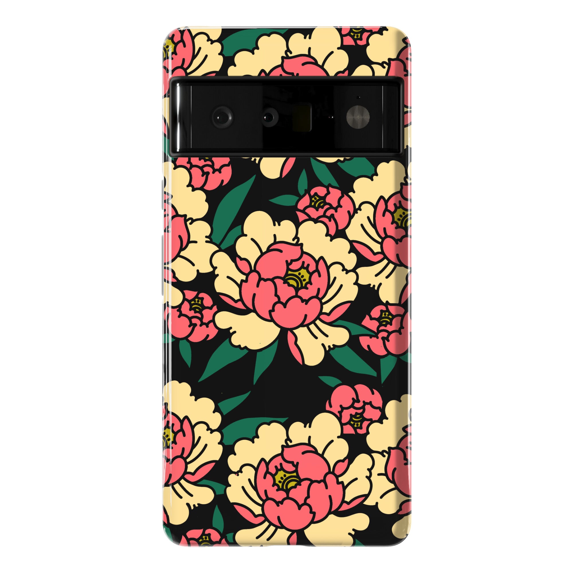 Traditional Tattoo Peony Red Phone Case