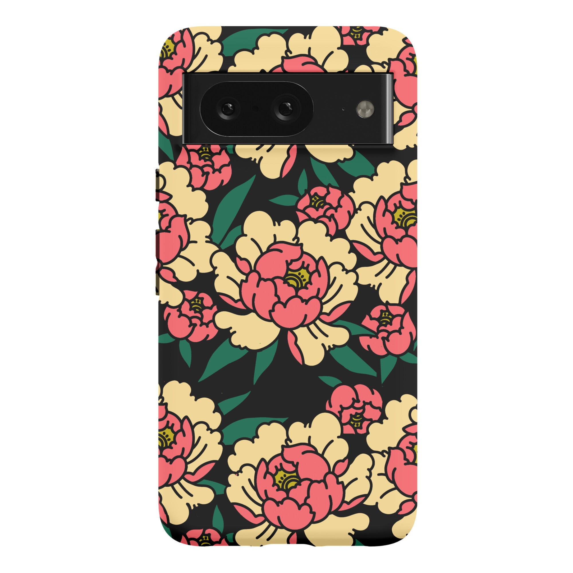 Traditional Tattoo Peony Red Phone Case