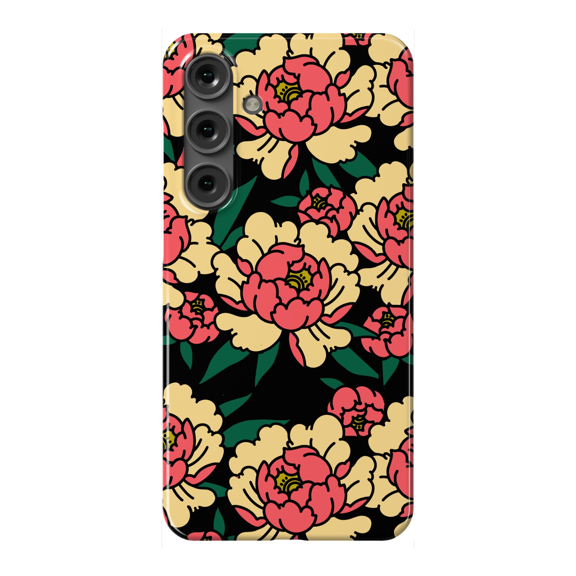 Traditional Tattoo Peony Red Phone Case