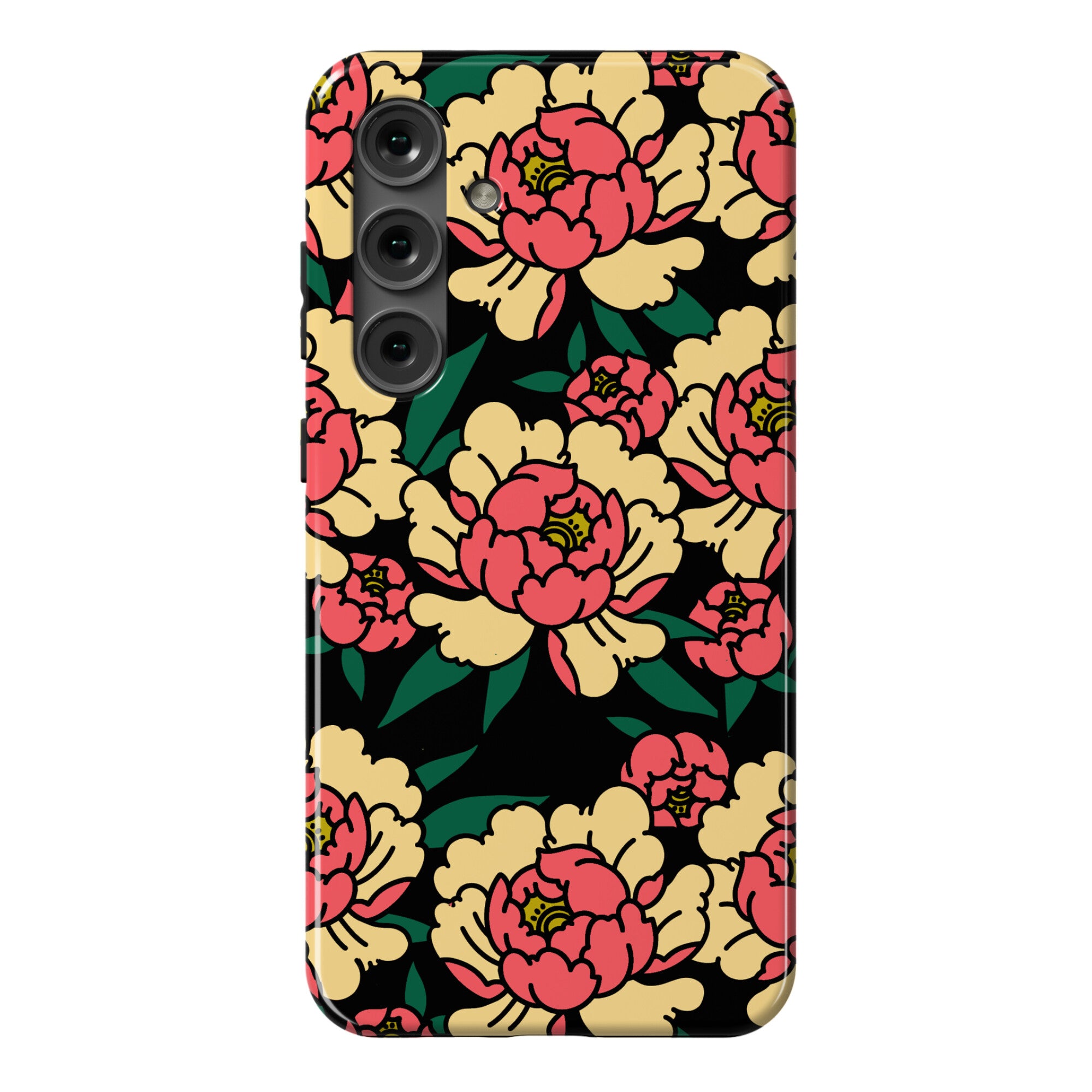 Traditional Tattoo Peony Red Phone Case