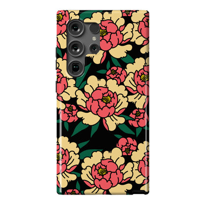 Traditional Tattoo Peony Red Phone Case