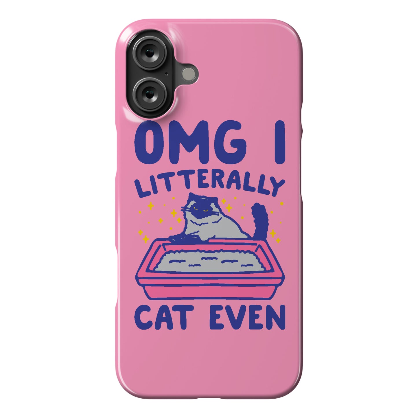 Omg I Litterally Cat Even  Phone Case