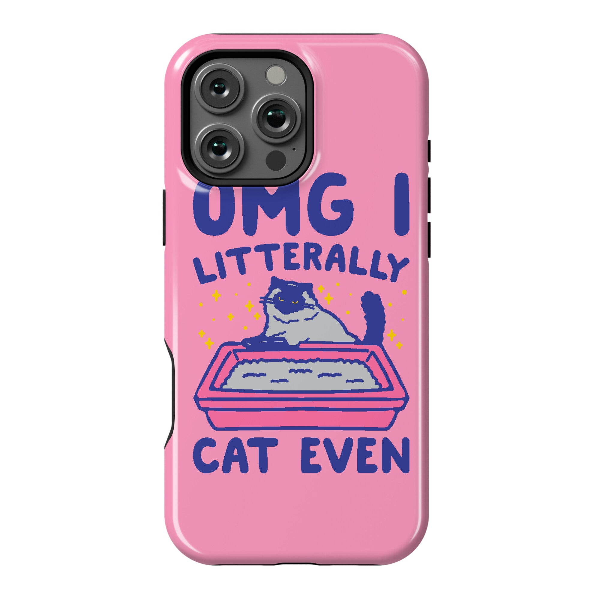 Omg I Litterally Cat Even  Phone Case