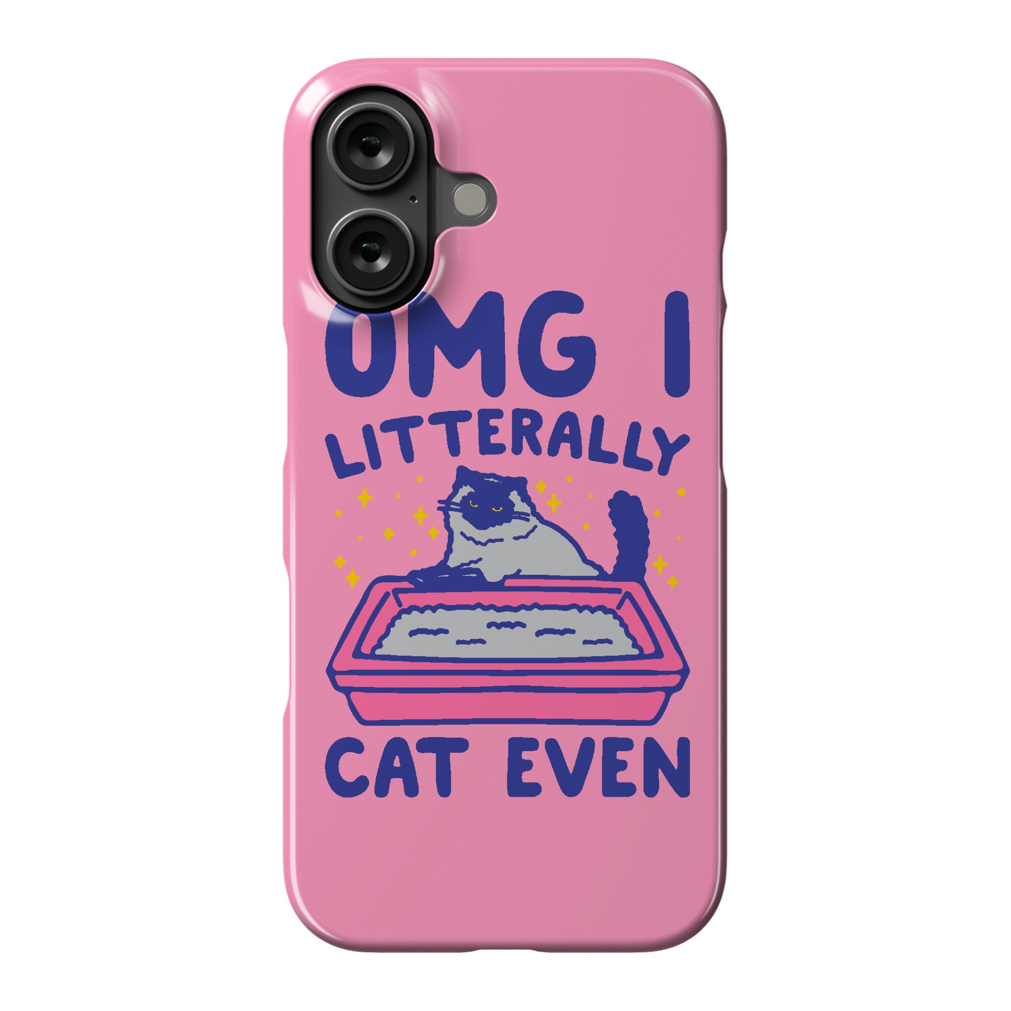 Omg I Litterally Cat Even  Phone Case