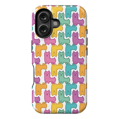 Pastel Llama Pattern Phone Case