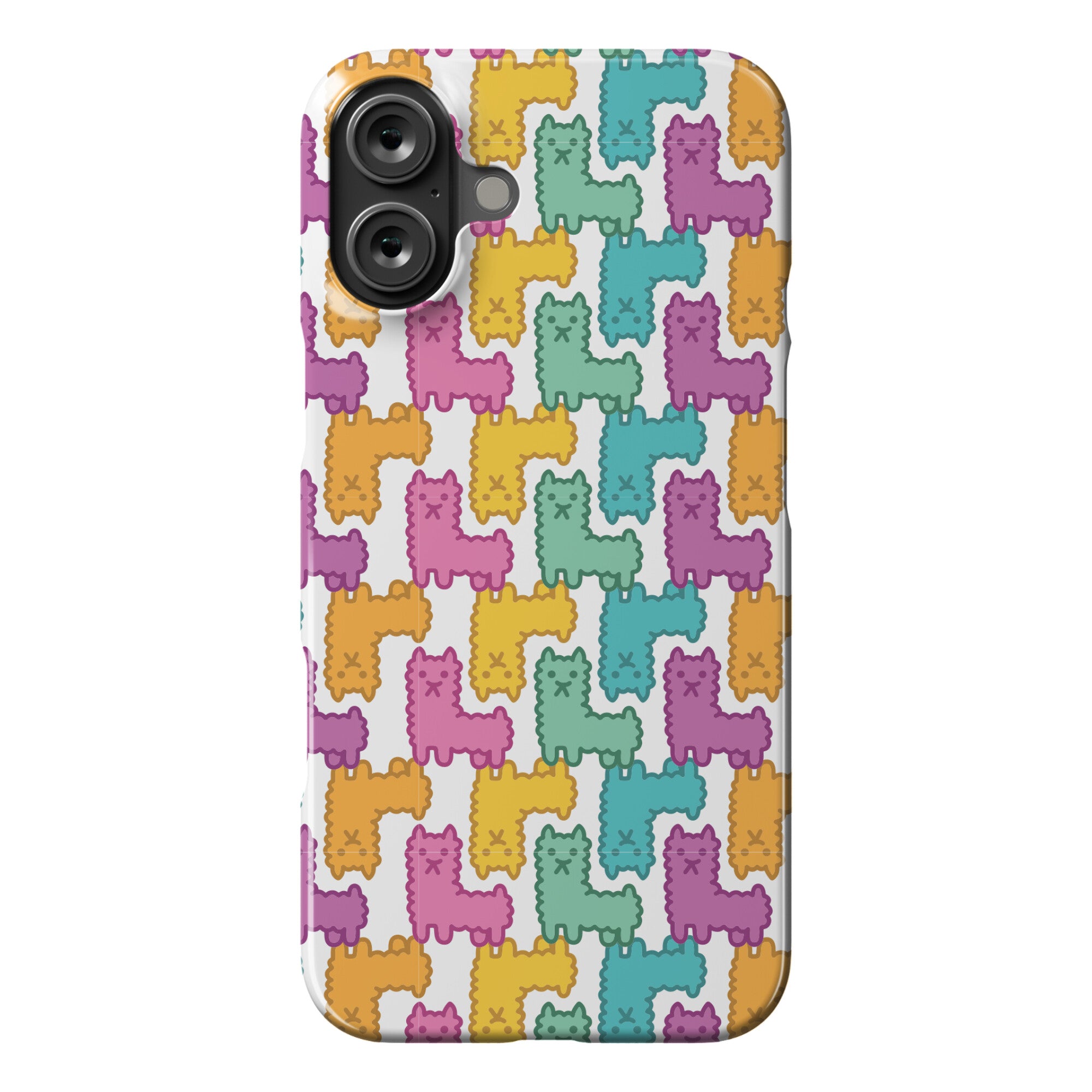 Pastel Llama Pattern Phone Case