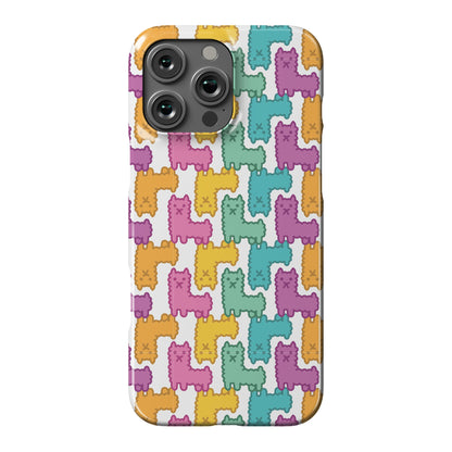 Pastel Llama Pattern Phone Case