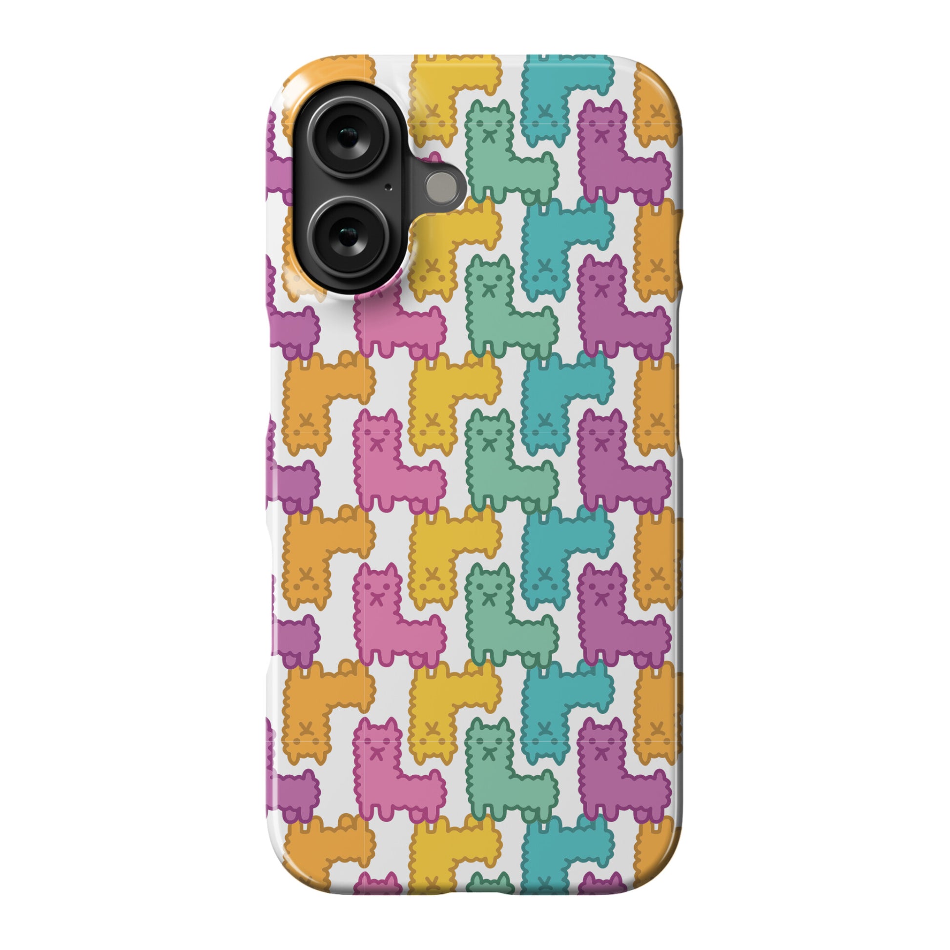 Pastel Llama Pattern Phone Case