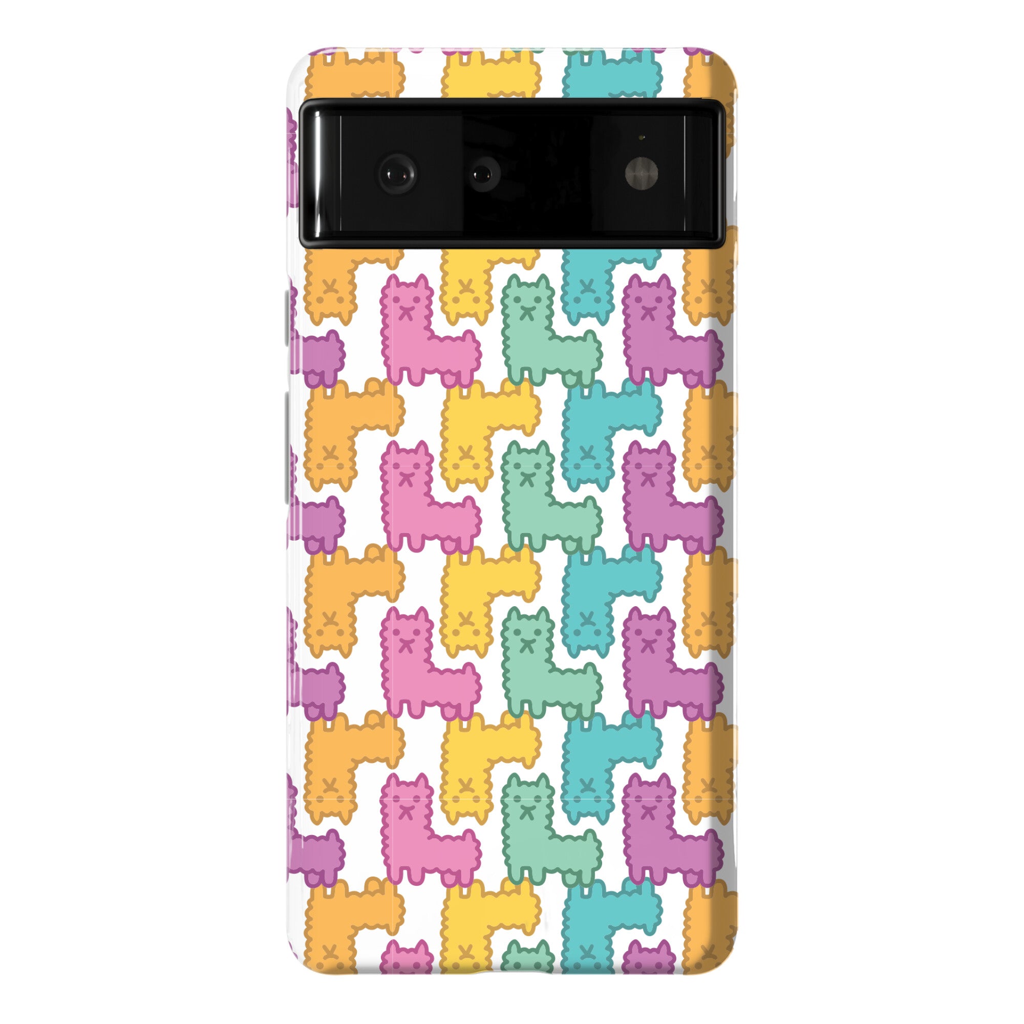 Pastel Llama Pattern Phone Case