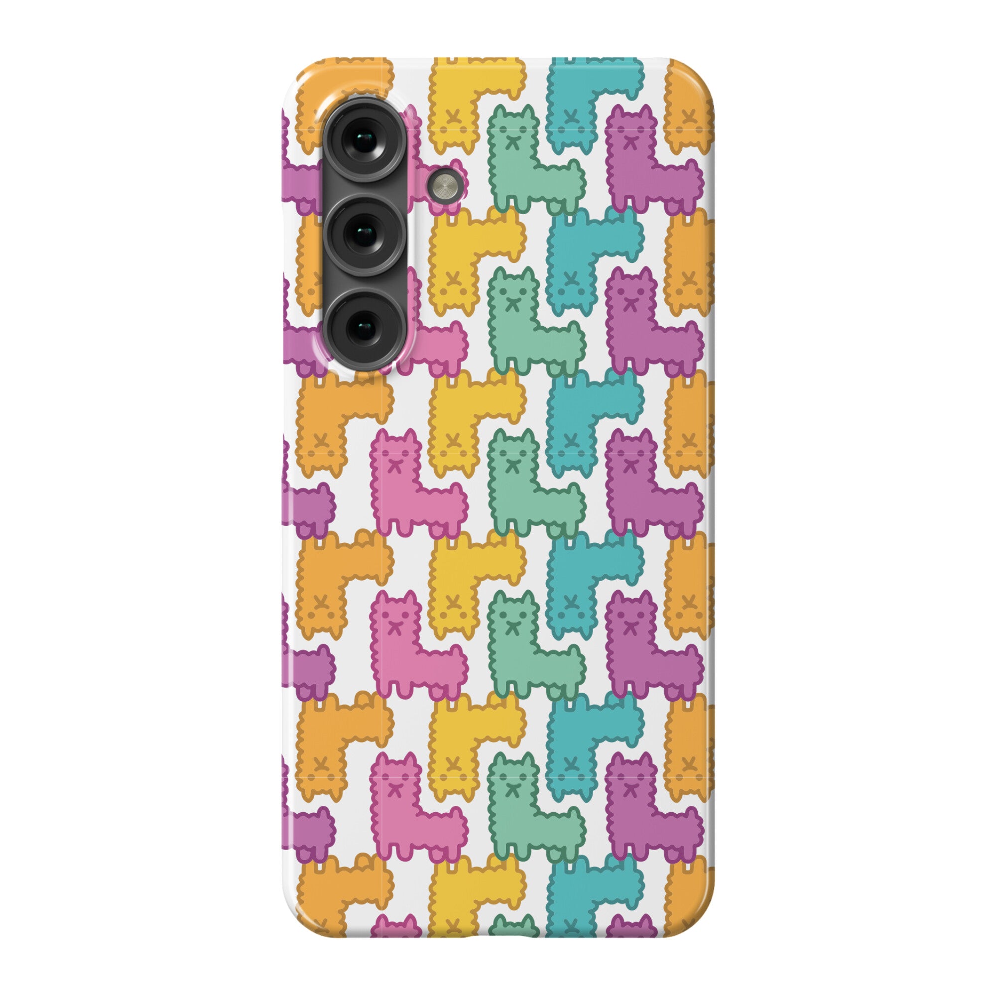 Pastel Llama Pattern Phone Case
