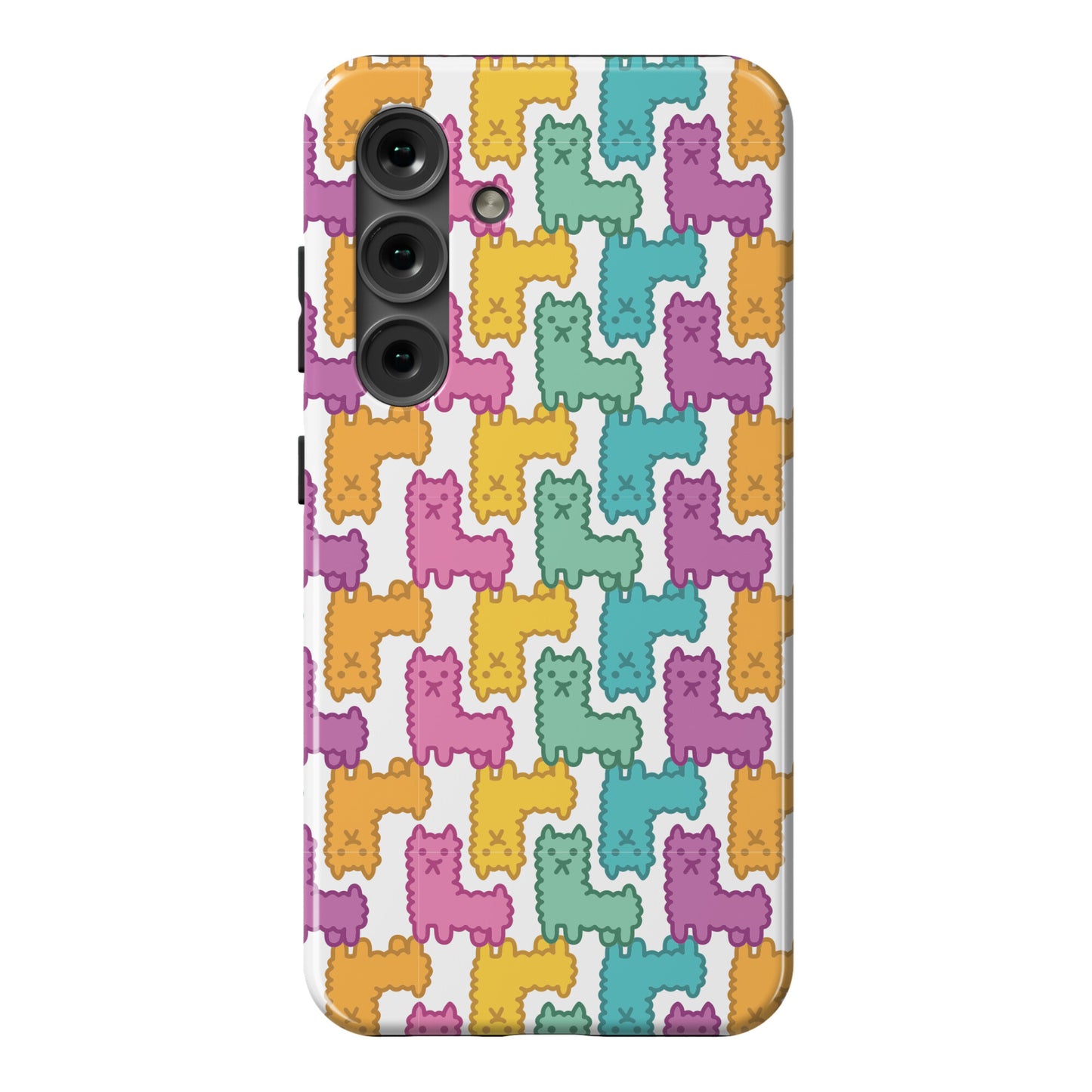 Pastel Llama Pattern Phone Case