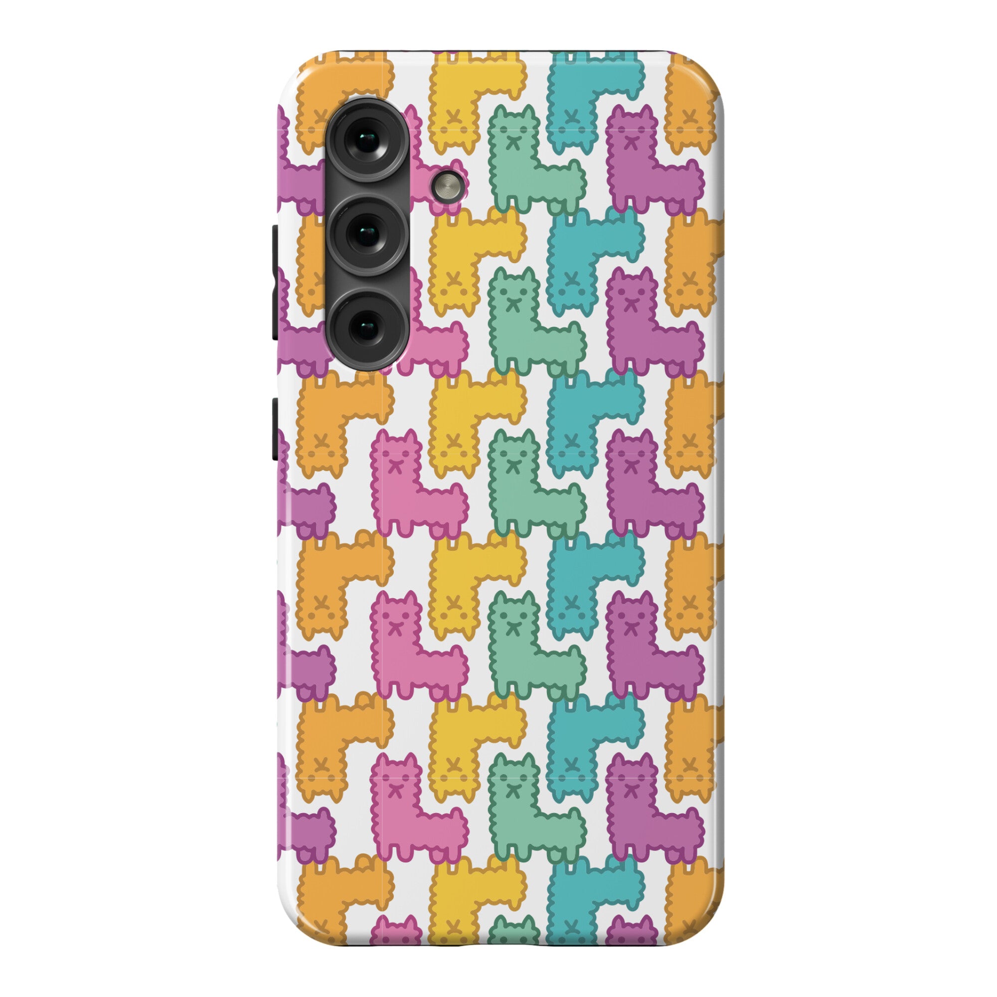 Pastel Llama Pattern Phone Case