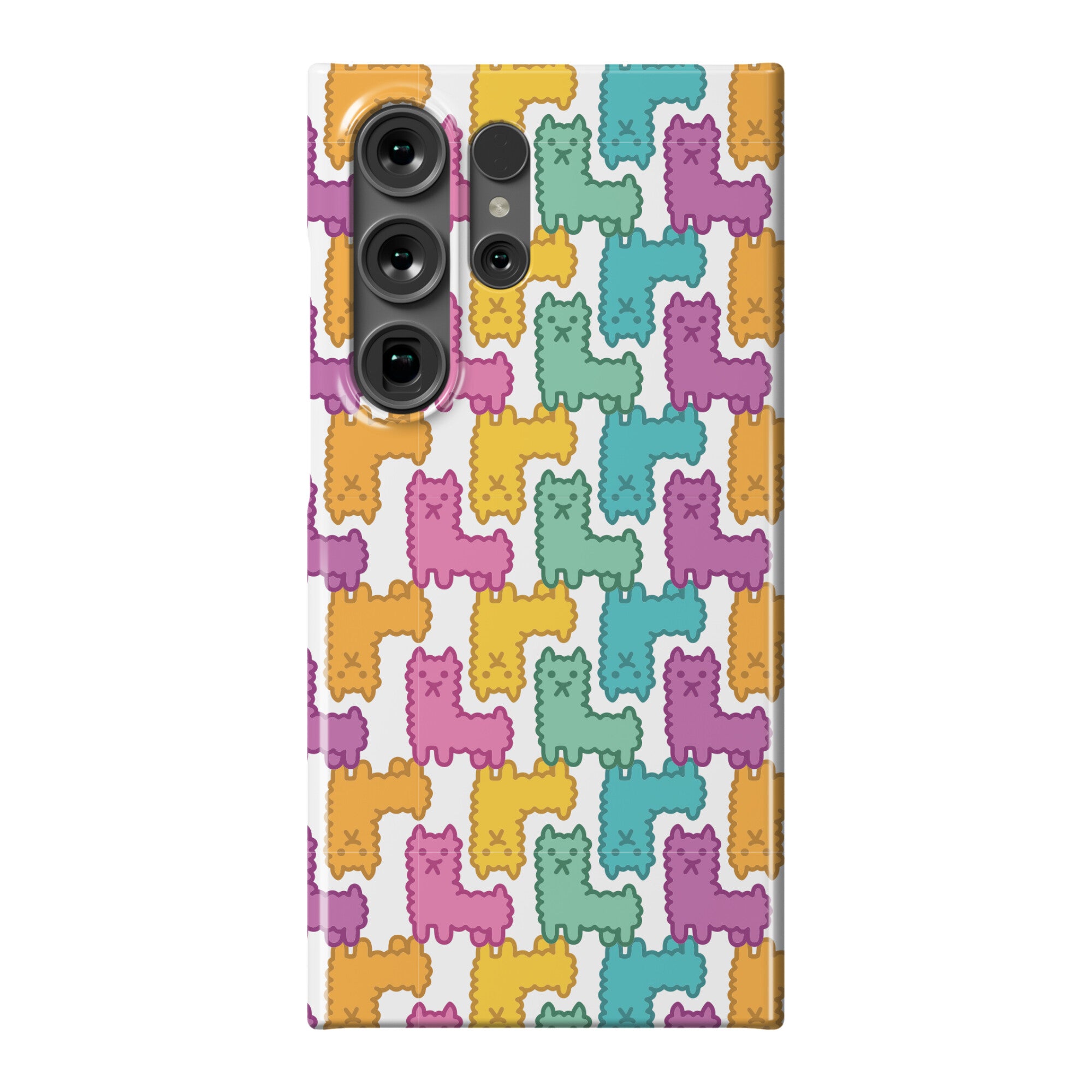 Pastel Llama Pattern Phone Case