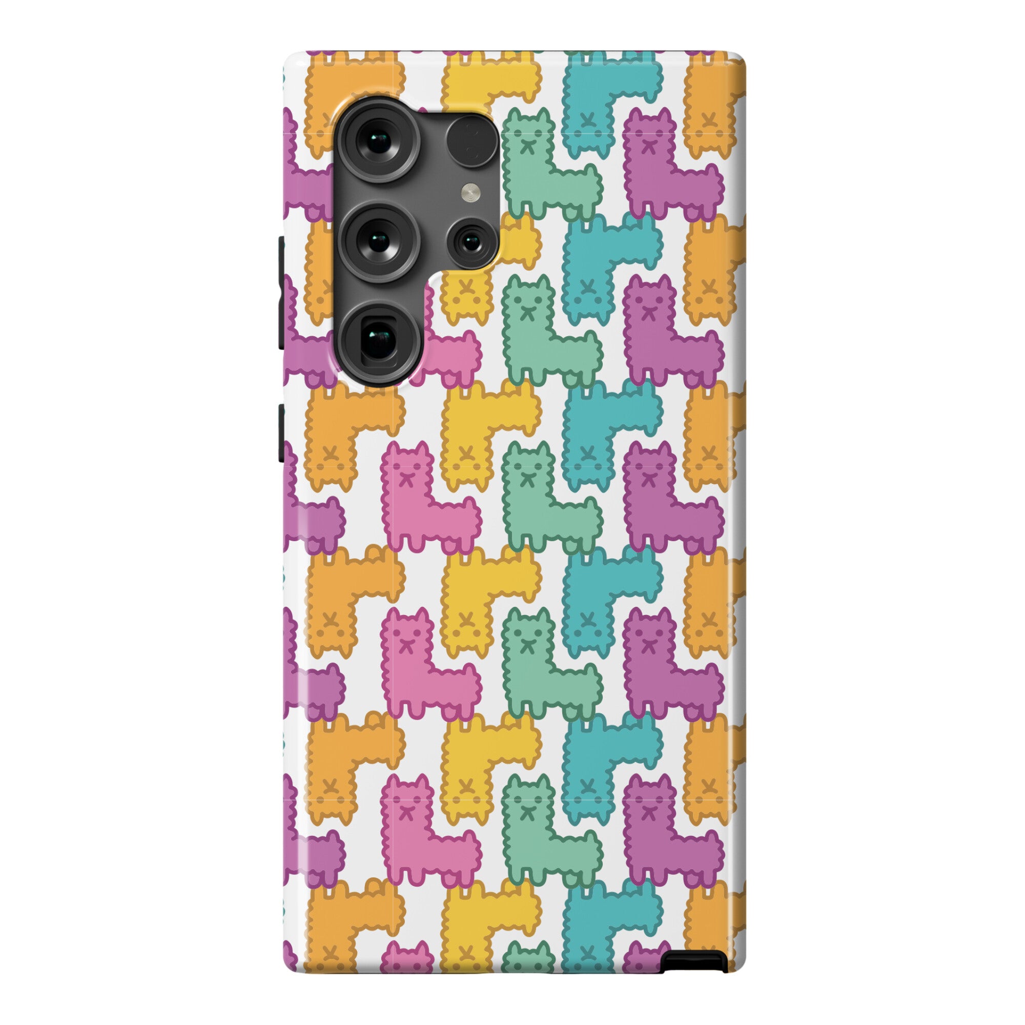 Pastel Llama Pattern Phone Case