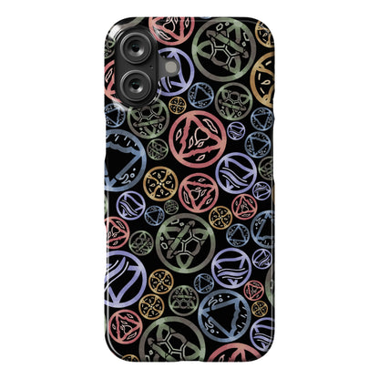 Witch's Elements Dark Pattern Phone Case
