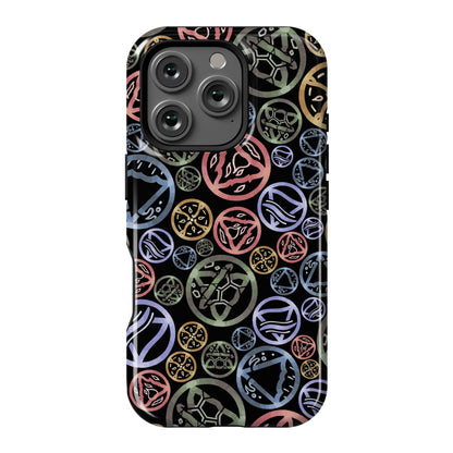 Witch's Elements Dark Pattern Phone Case