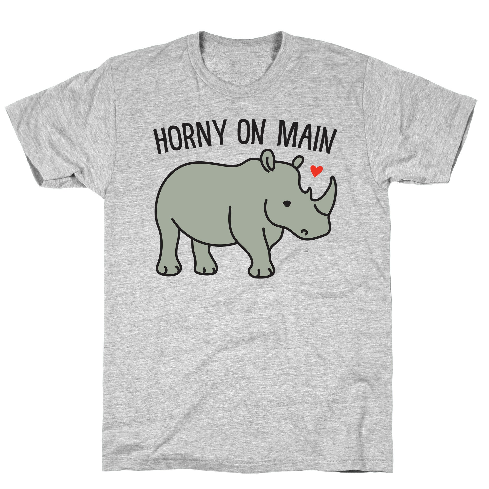 Horny On Main Rhino T-Shirt