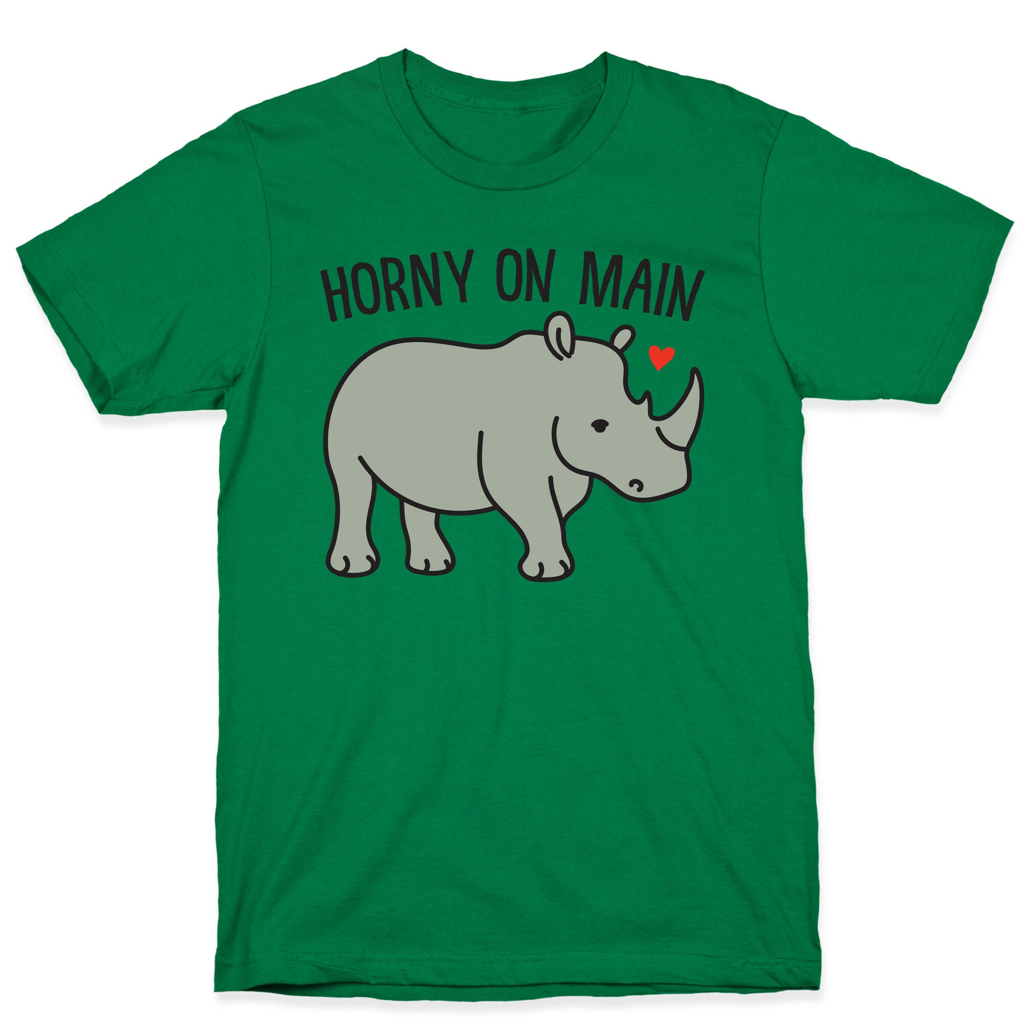 Horny On Main Rhino T-Shirt