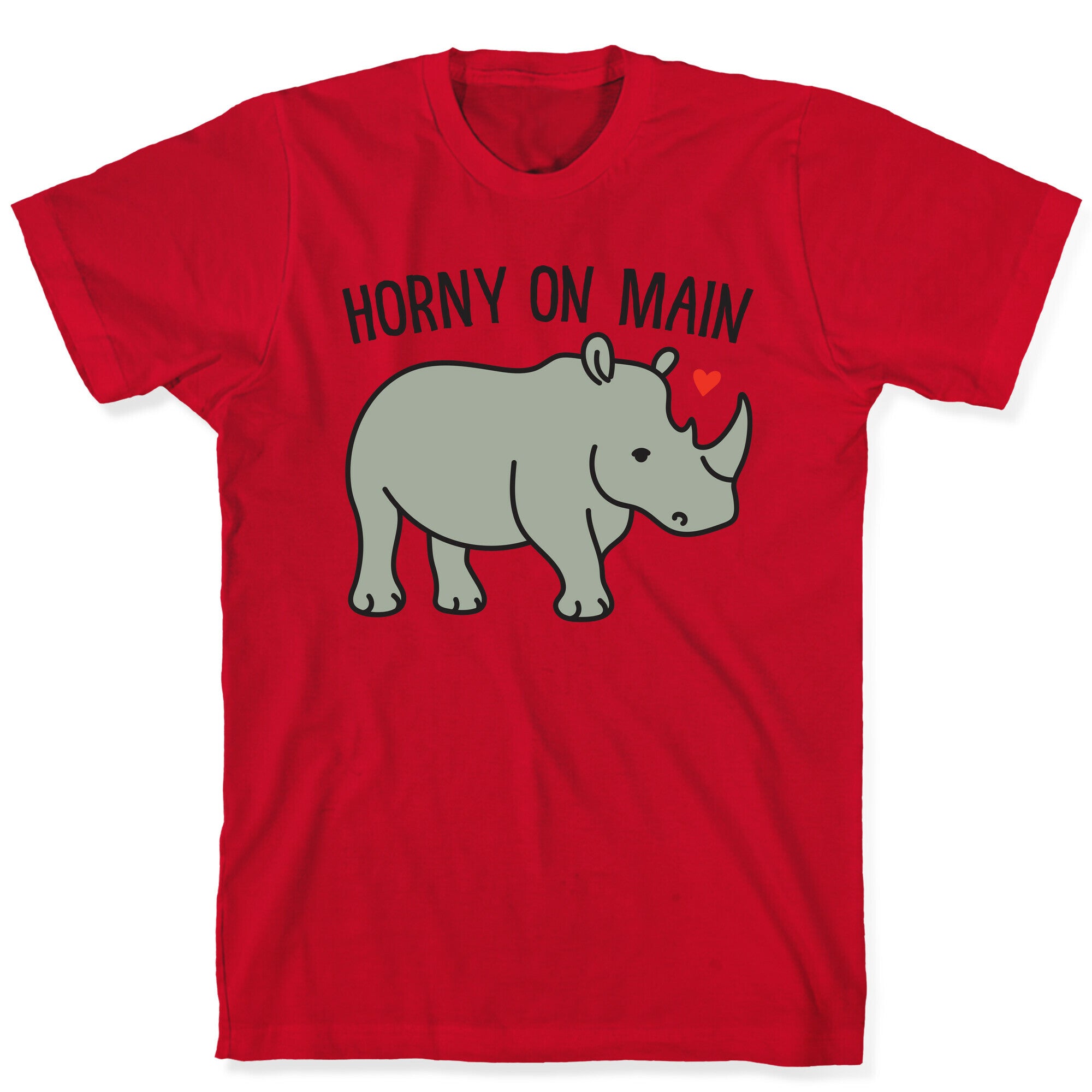 Horny On Main Rhino T-Shirt
