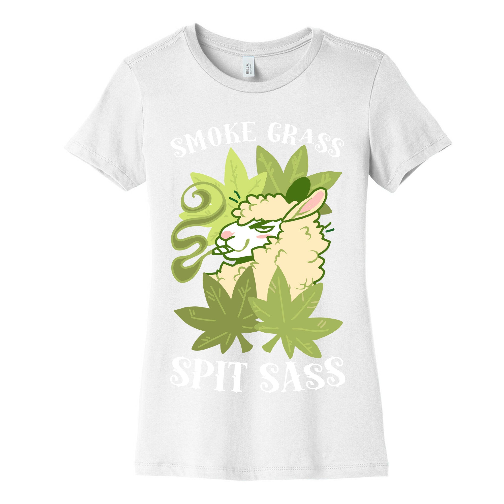 Smoke Grass Spit Sass Women's Cotton Tee