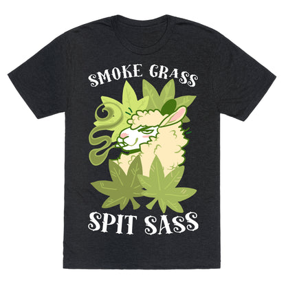 Smoke Grass Spit Sass Unisex Triblend Tee
