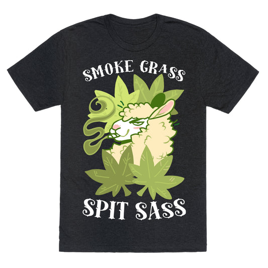 Smoke Grass Spit Sass Unisex Triblend Tee