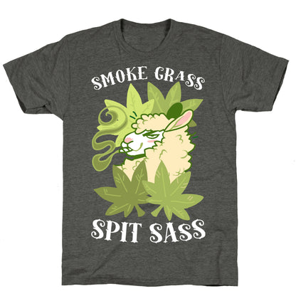 Smoke Grass Spit Sass Unisex Triblend Tee