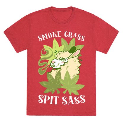 Smoke Grass Spit Sass Unisex Triblend Tee
