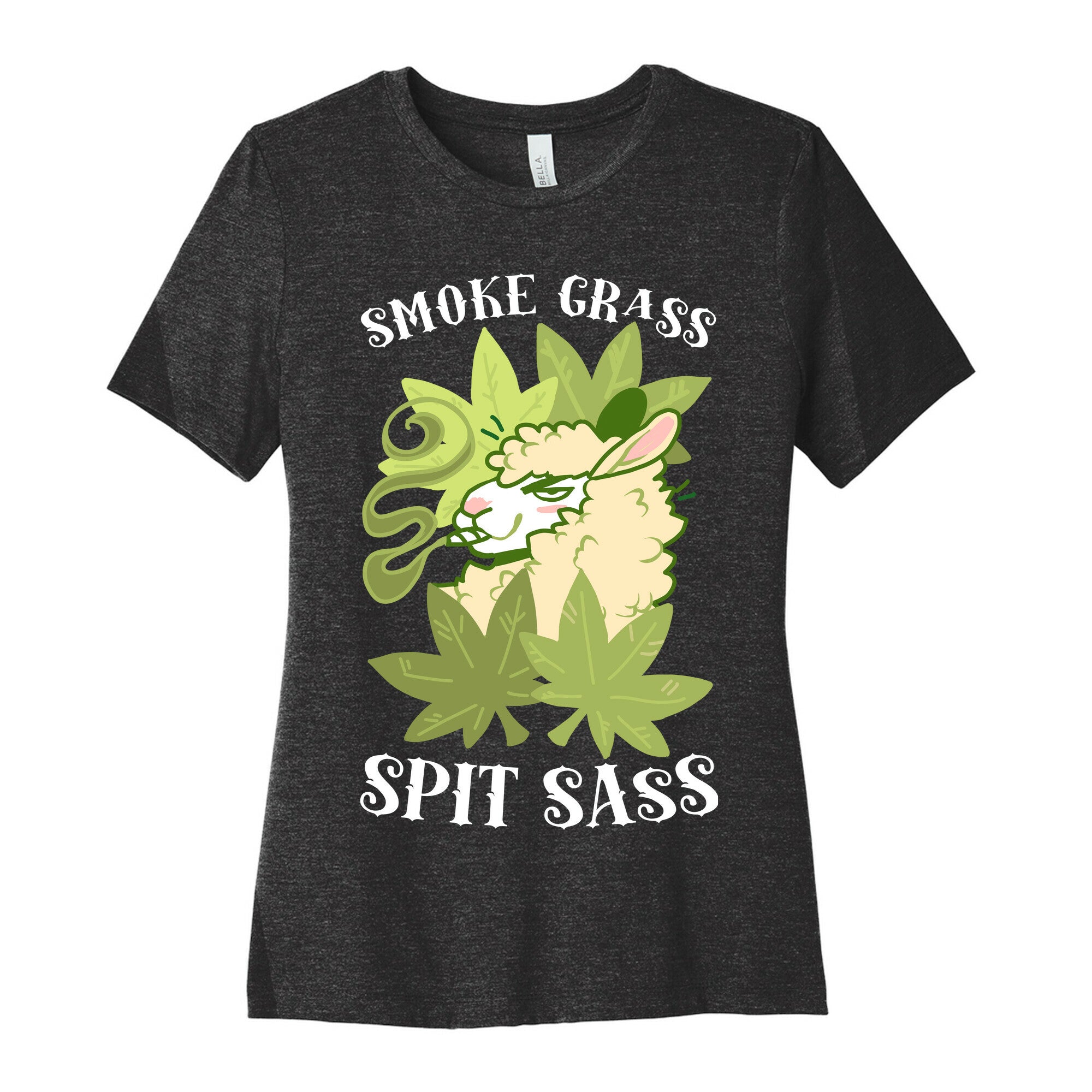 Smoke Grass Spit Sass Women's Cotton Tee
