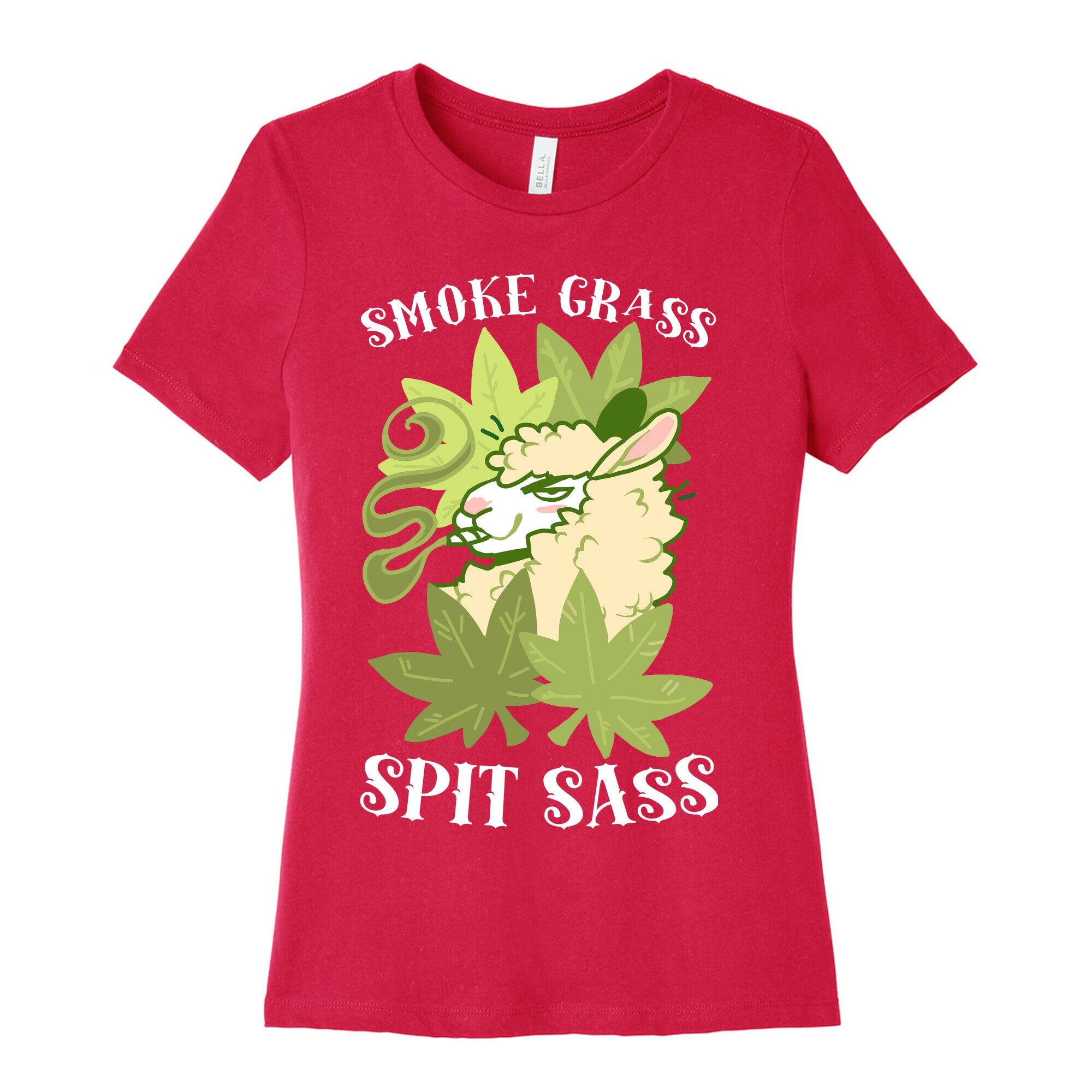 Smoke Grass Spit Sass Women's Cotton Tee
