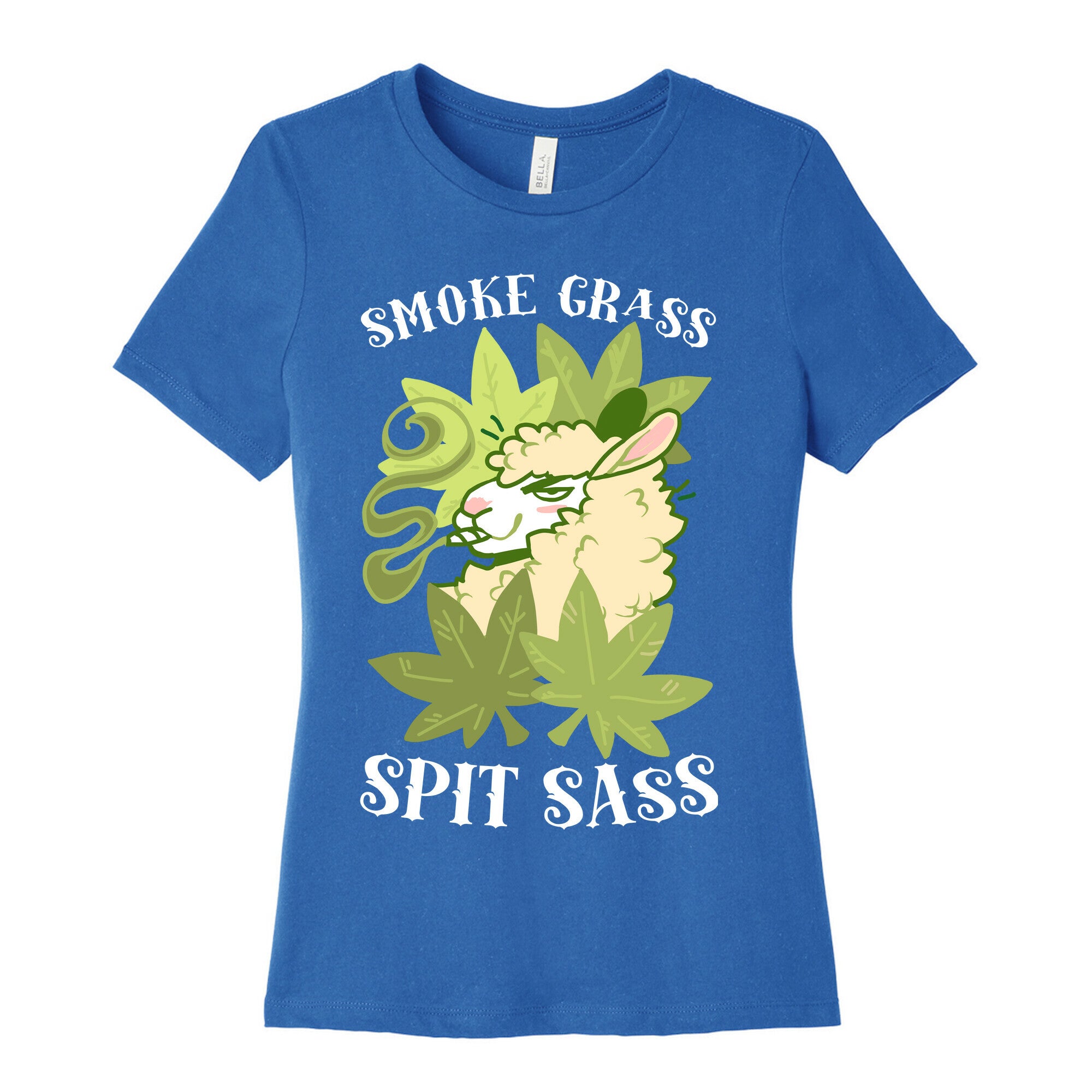 Smoke Grass Spit Sass Women's Cotton Tee