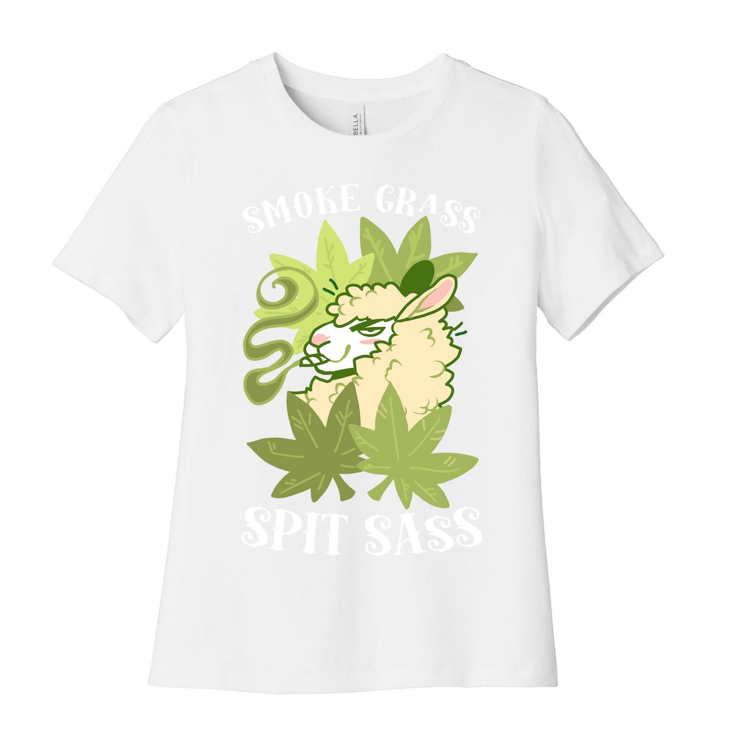 Smoke Grass Spit Sass Women's Cotton Tee