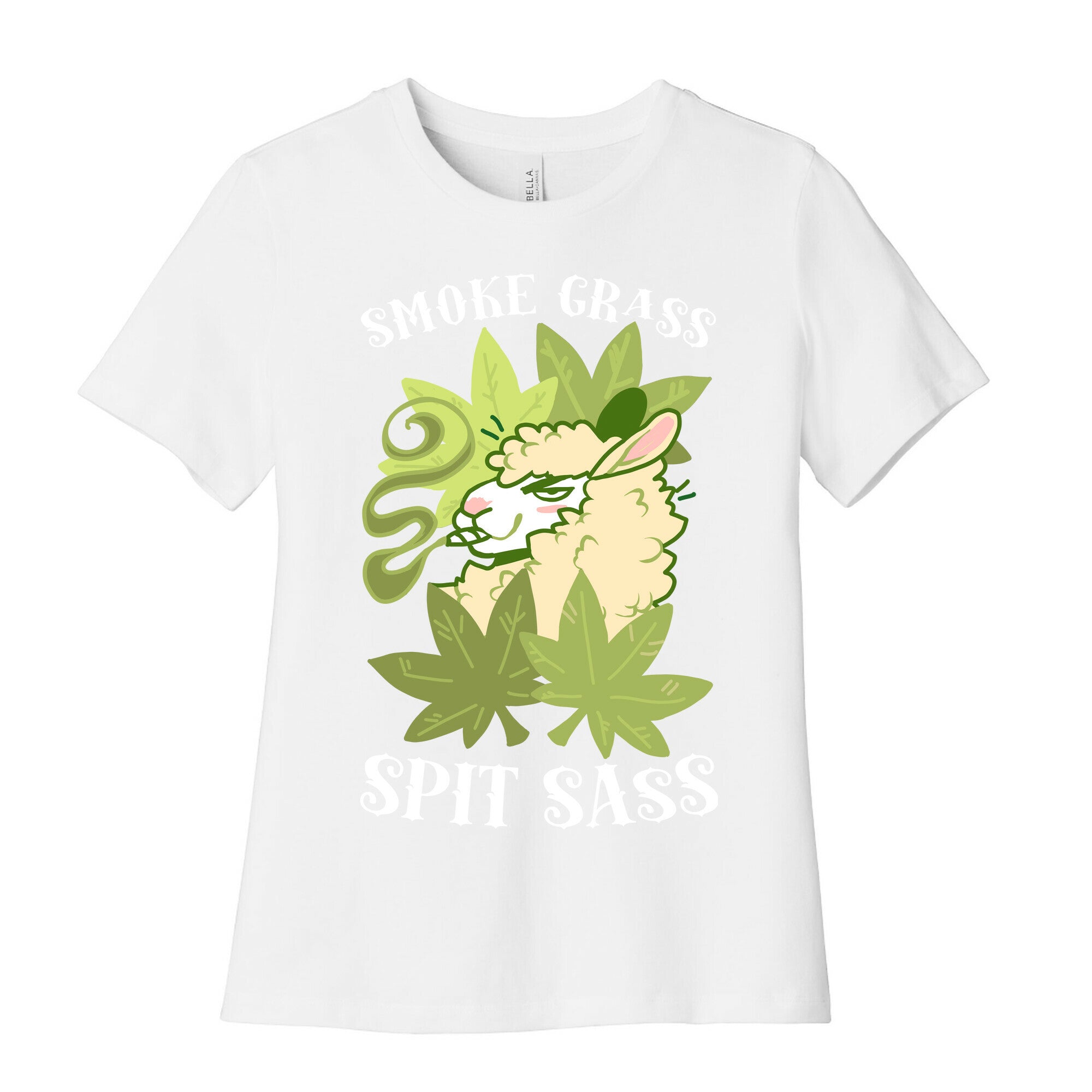 Smoke Grass Spit Sass Women's Cotton Tee