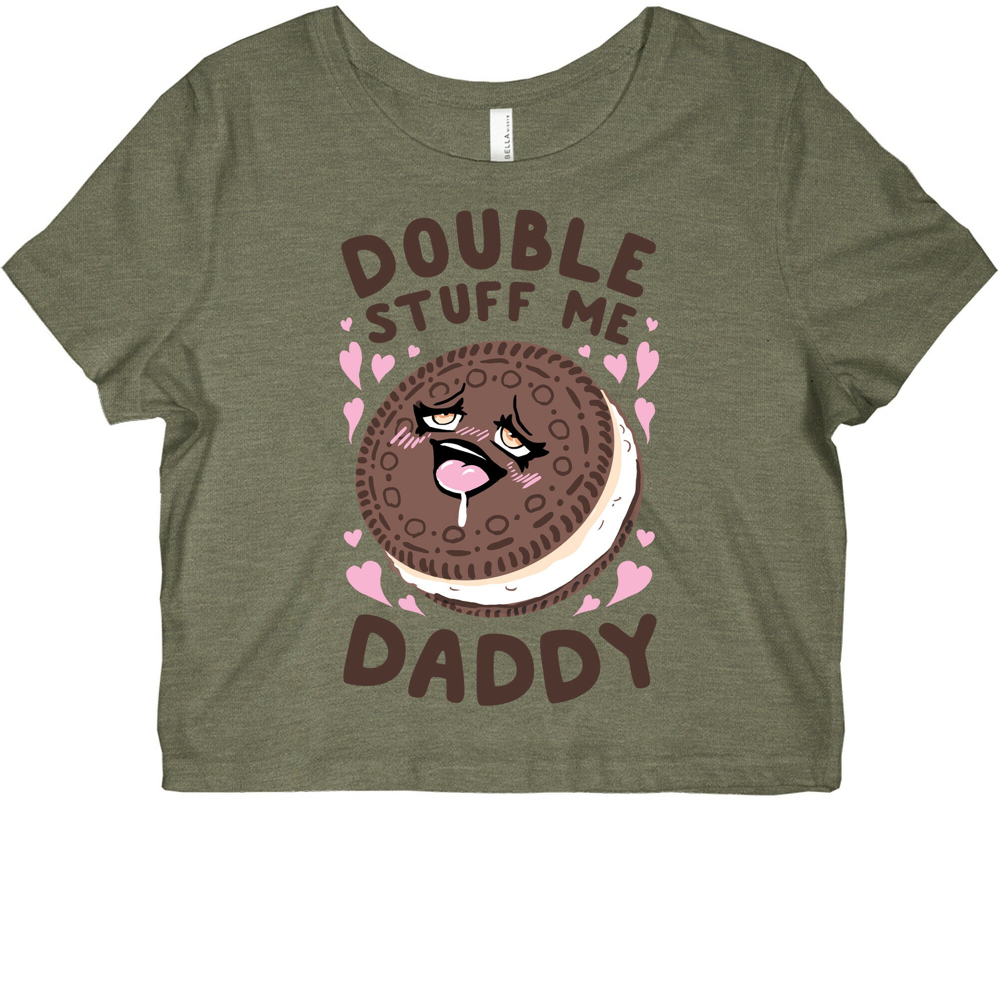 Double Stuff Me Daddy Graphic Baby Tee