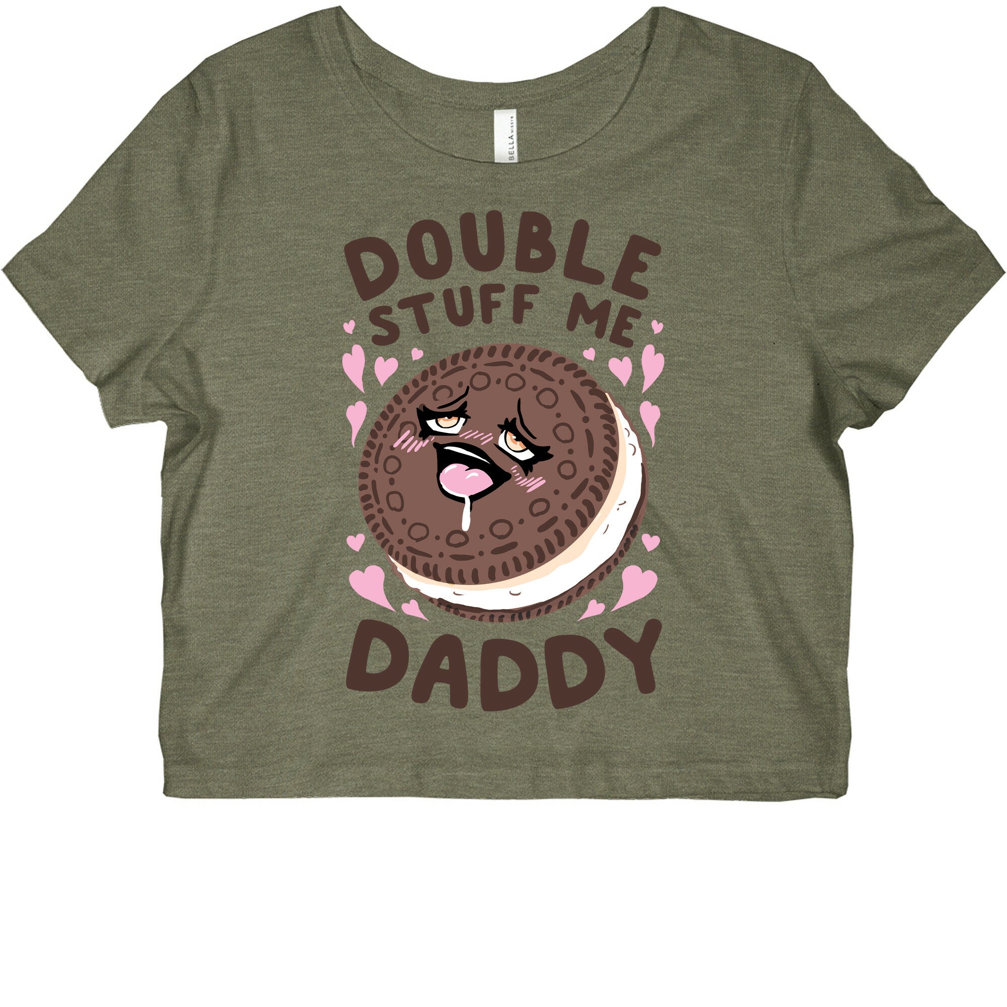 Double Stuff Me Daddy Graphic Baby Tee