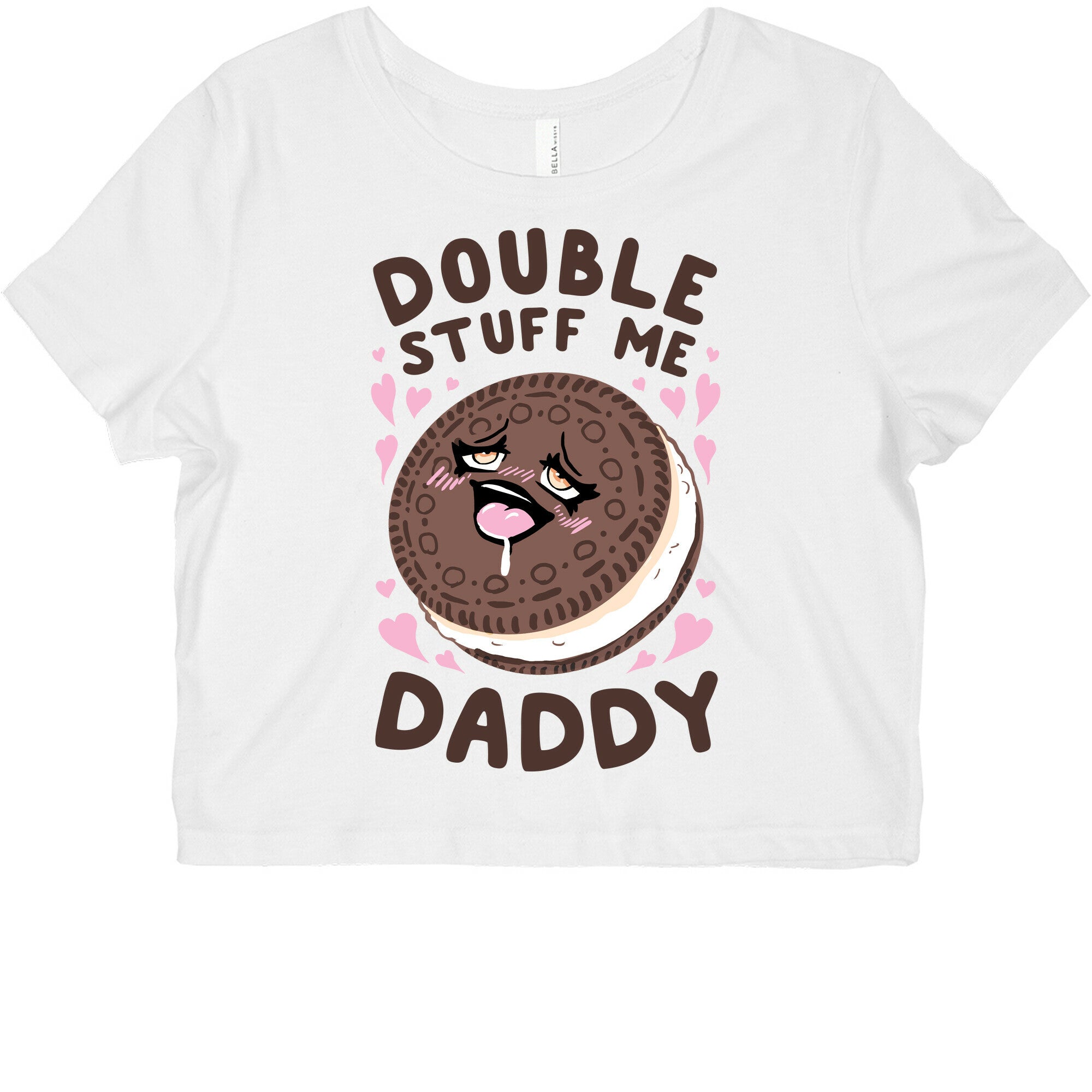 Double Stuff Me Daddy Graphic Baby Tee