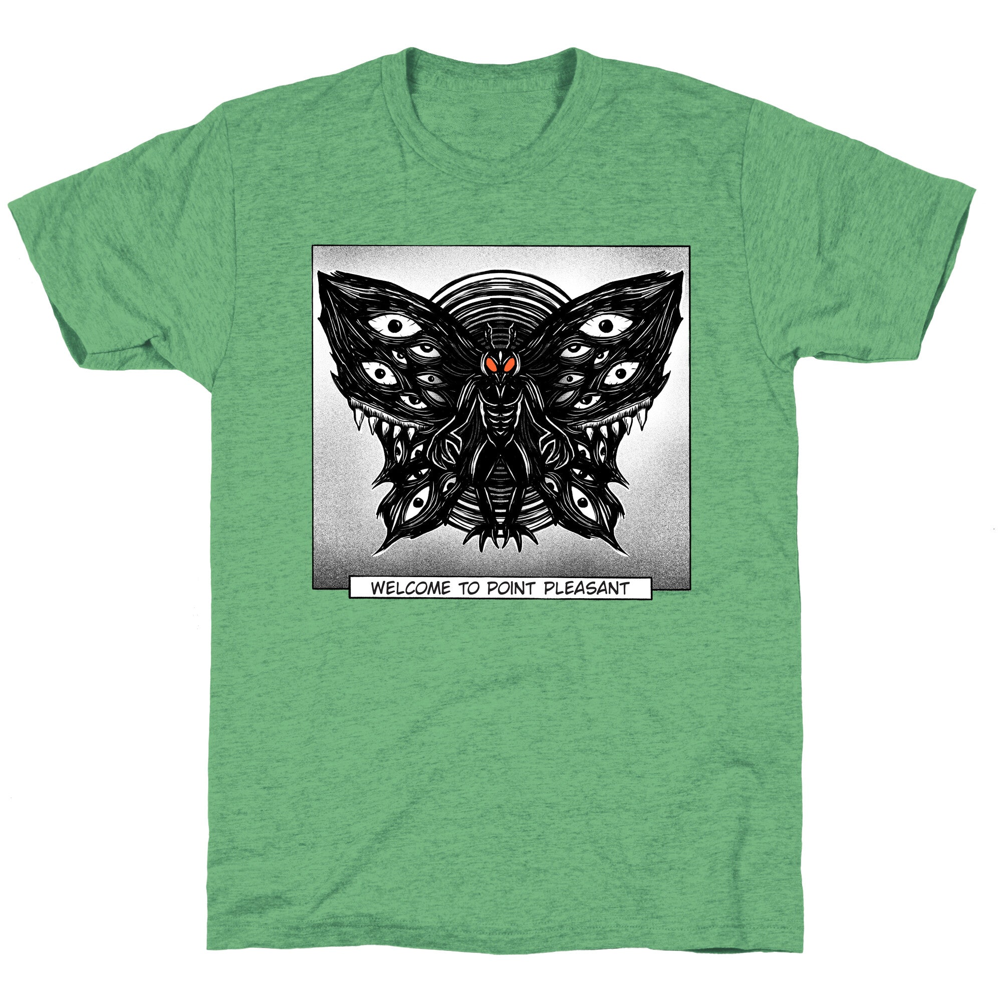 Welcome To Point Pleasant Mothman Manga Unisex Triblend Tee