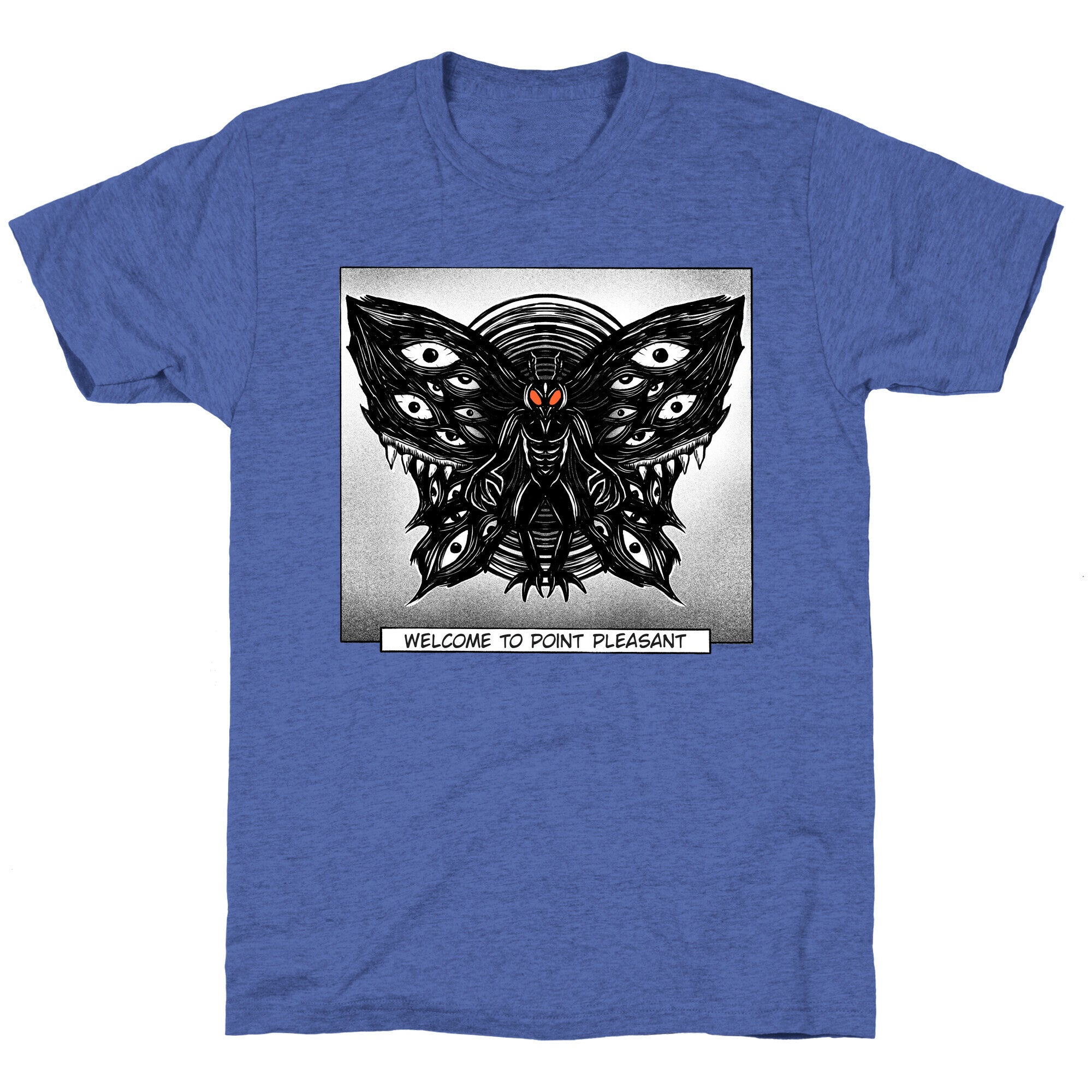 Welcome To Point Pleasant Mothman Manga Unisex Triblend Tee