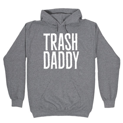 Trash Daddy White Print Hoodie