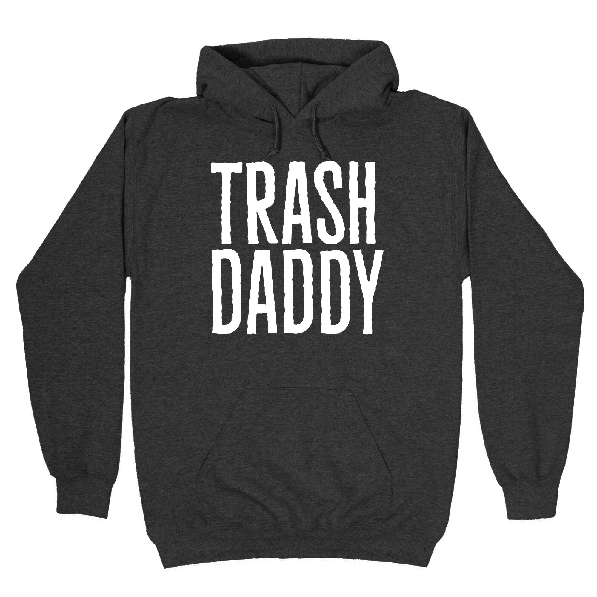 Trash Daddy White Print Hoodie