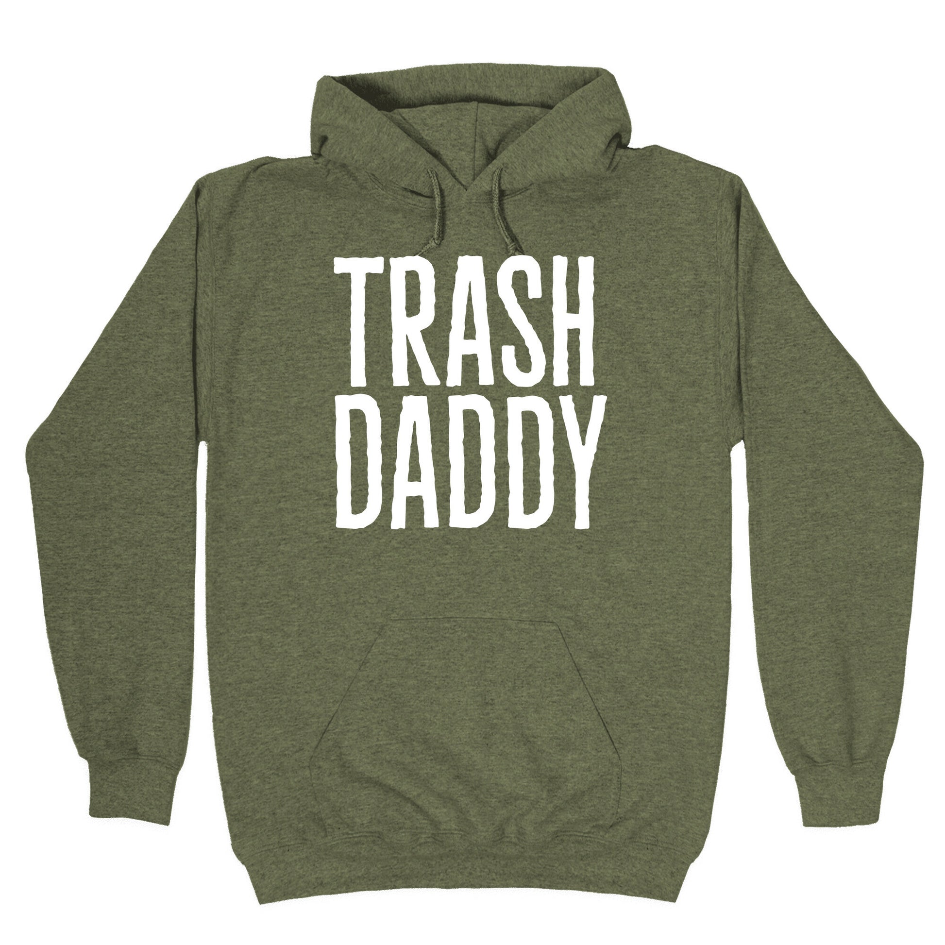 Trash Daddy White Print Hoodie